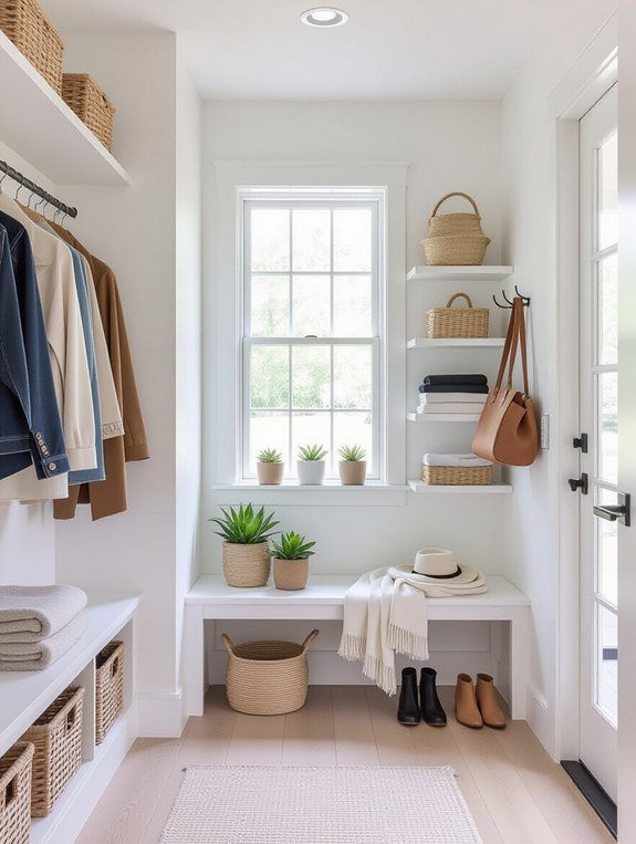 stylish minimalist entryway design