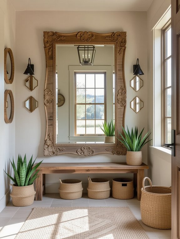 stylish mirrored wall art