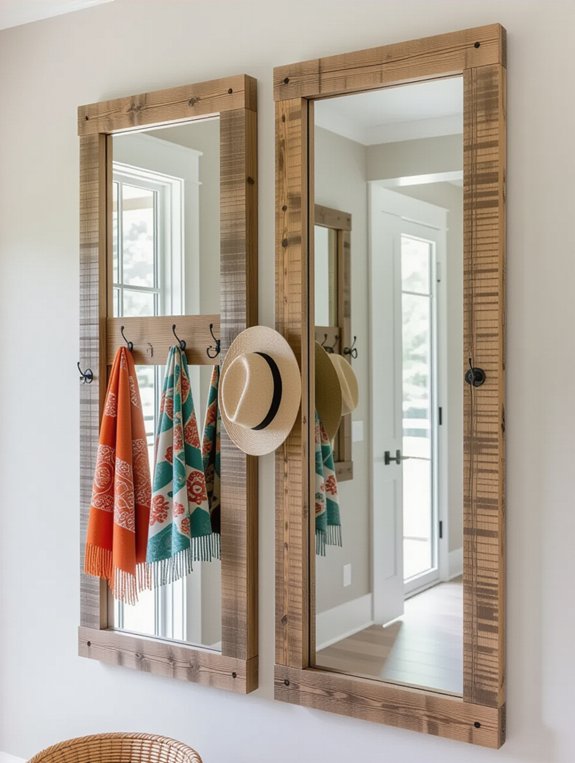 stylish multi panel mirror design