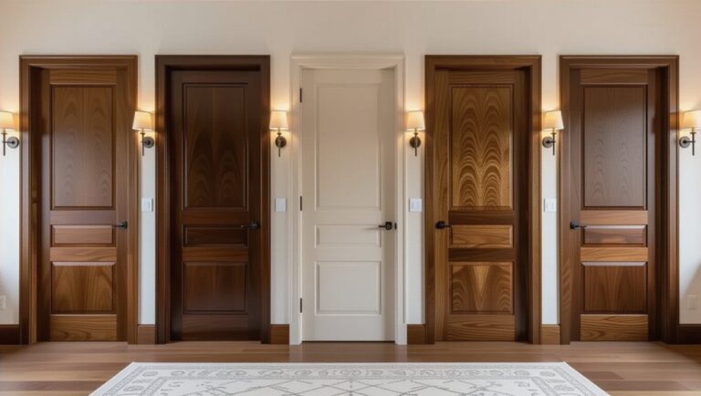 stylish wooden bedroom doors