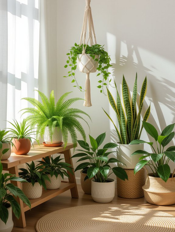 themed plant corner design