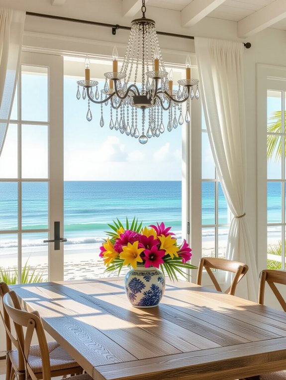 tropical dining room transformation