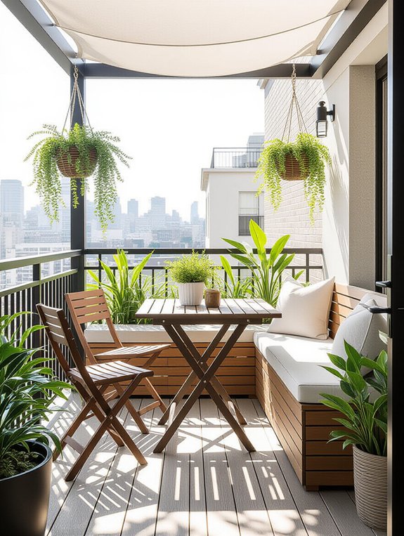 versatile small balcony furniture