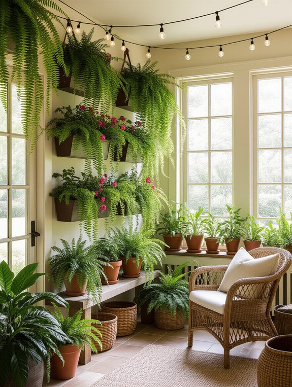 vertical garden sunroom oasis
