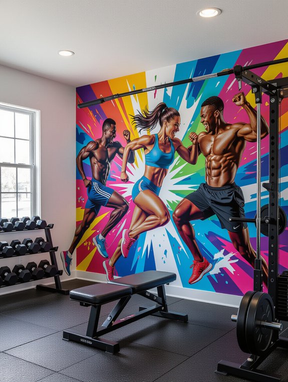 vibrant fitness inspiration artwork