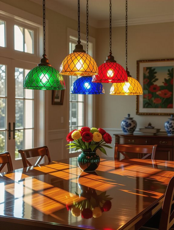 vibrant glass shades elevate