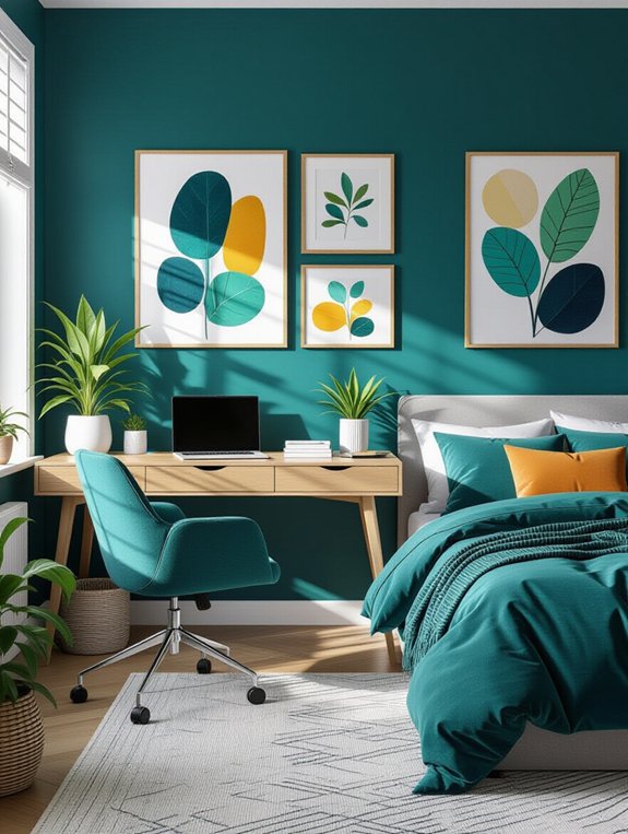 vibrant wall for inspiration