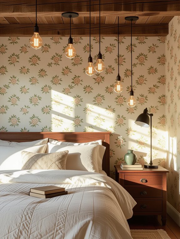 vintage bulbs create coziness