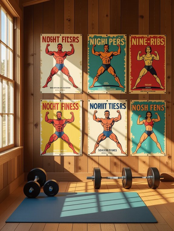 vintage fitness poster inspiration