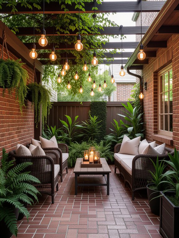 warm inviting backyard ambiance
