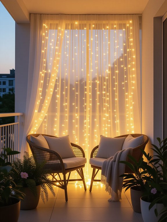 whimsical balcony lighting solution