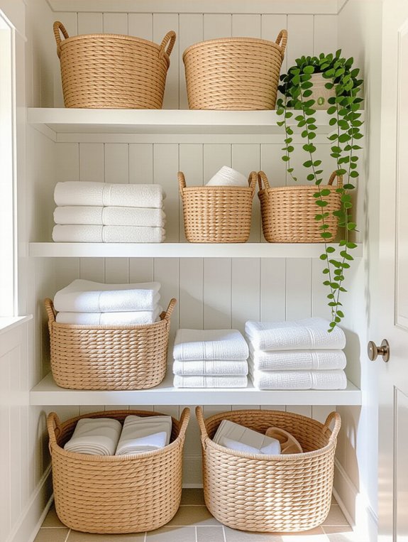 woven wall baskets chic
