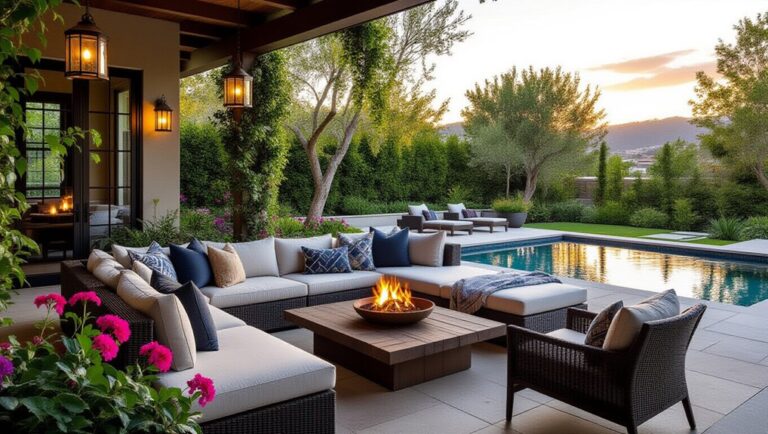 chic outdoor living spaces