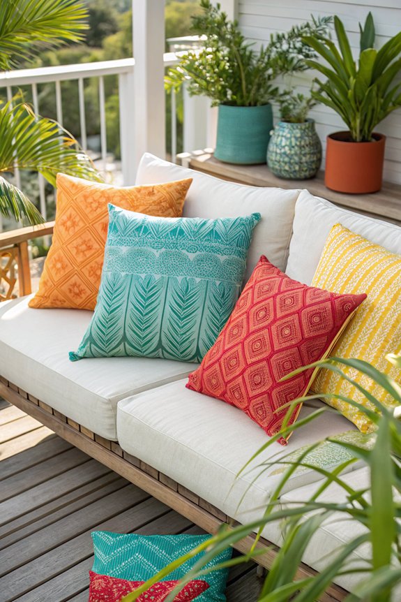colorful pillows for style