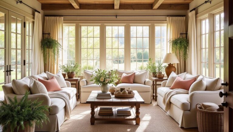 cozy farmhouse sunroom inspirations