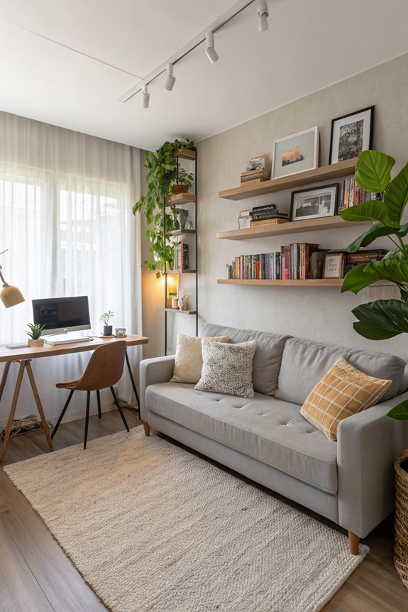 cozy office nook creation