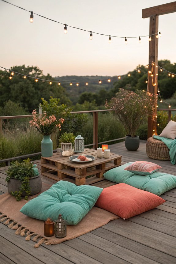 cozy outdoor lounge cushions