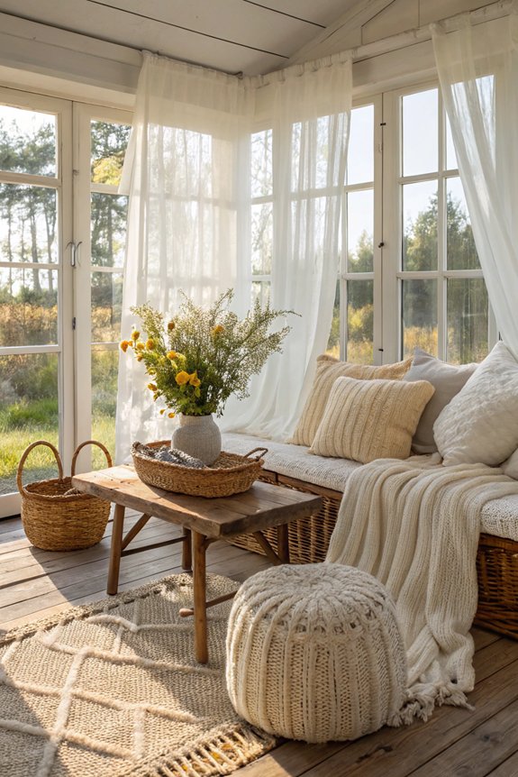 cozy textiles for relaxation
