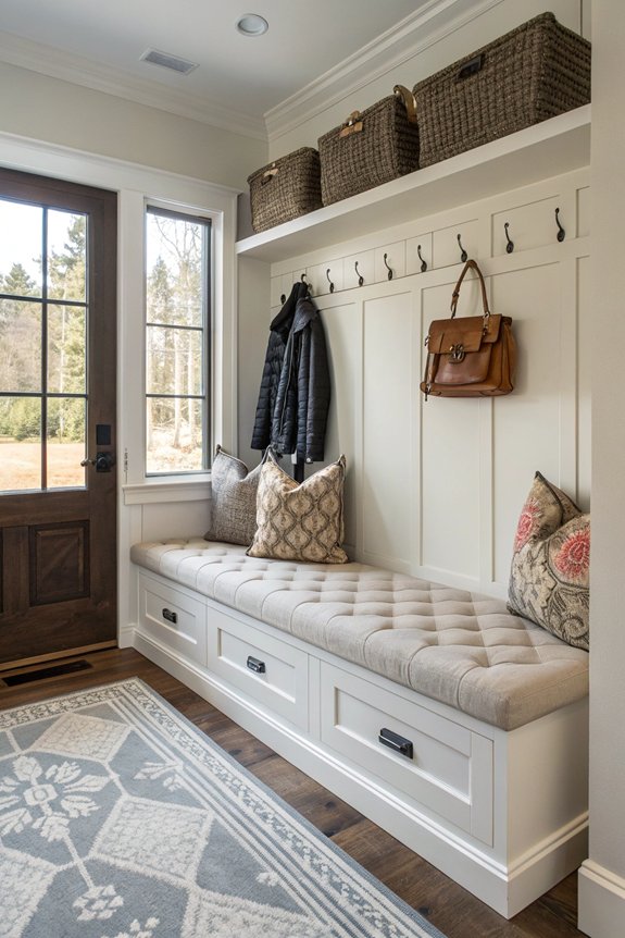 cozy upholstered corner benches