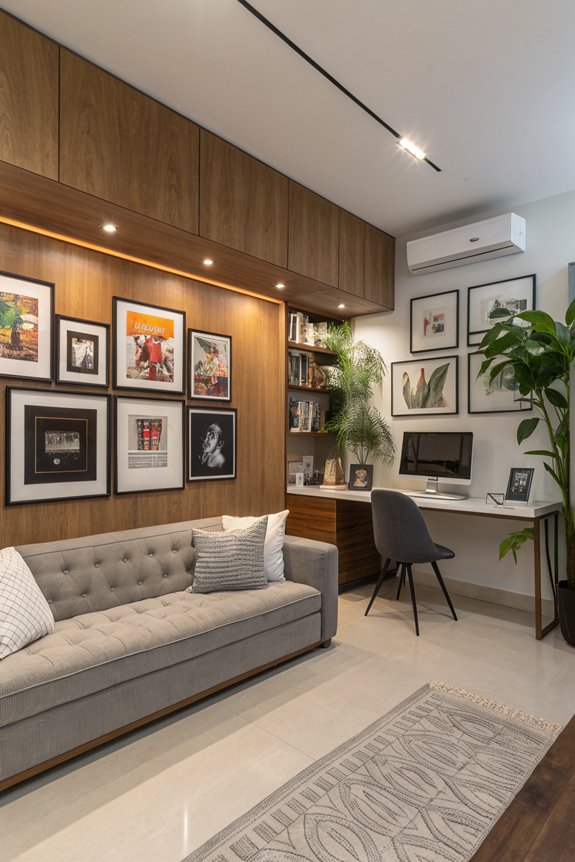 curated mixed personal framed