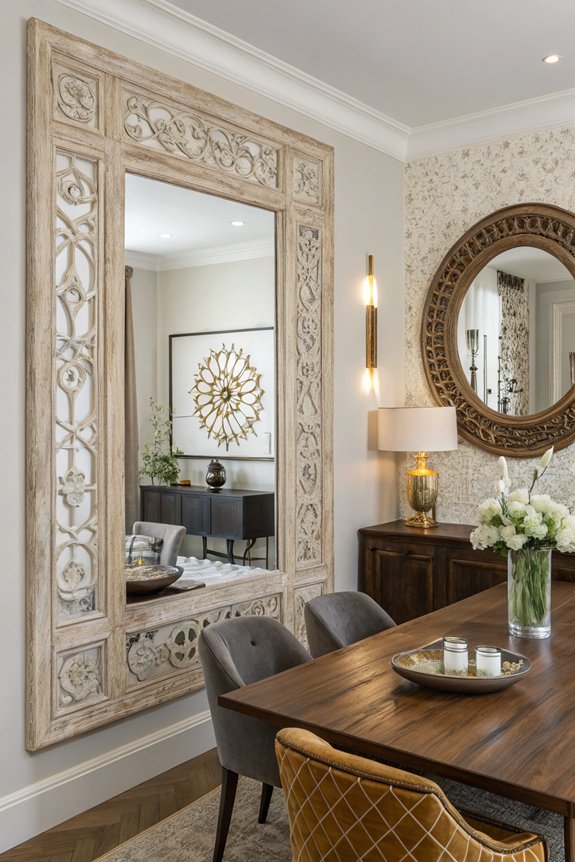custom mirrors for dining