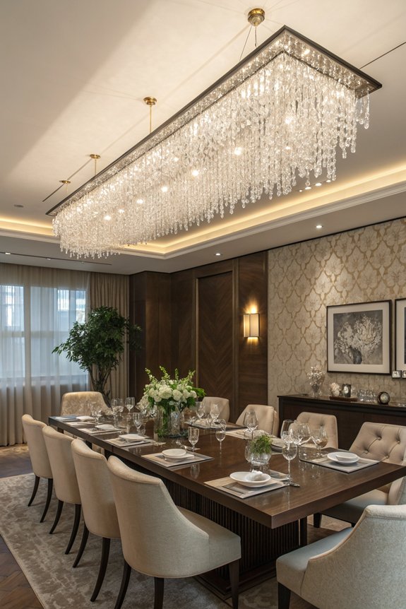 customizable long chandelier options