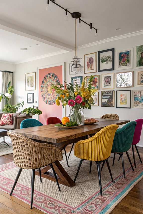 eclectic dining chair styles