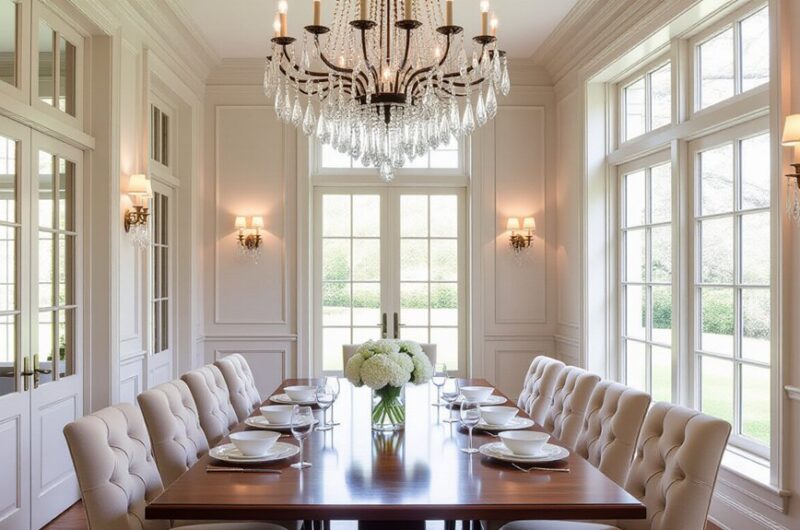 elegant chandelier dining rooms