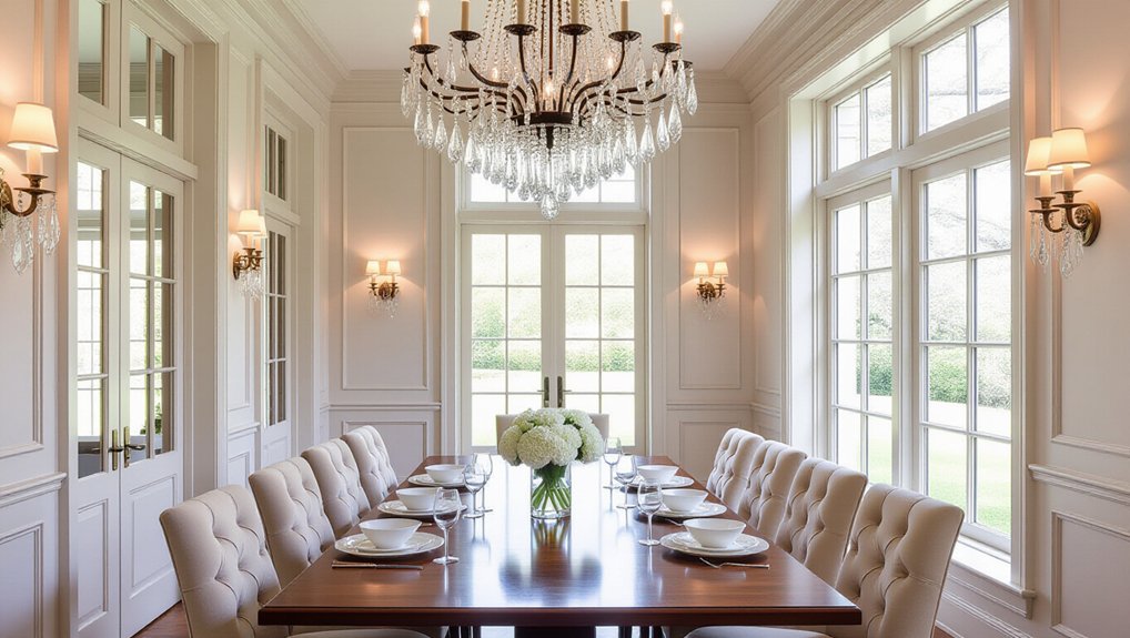 elegant chandelier dining rooms