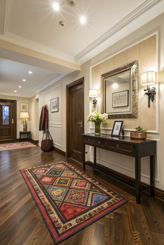 elevate entryway with rug