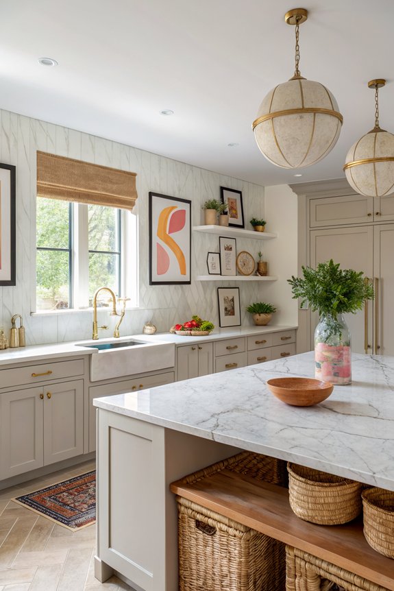 elevate kitchen with artwork