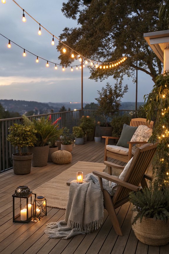 enchanting string light ambiance