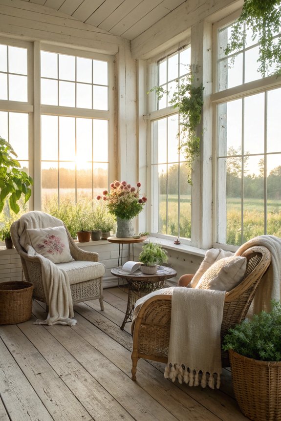 farmhouse sunroom indoor outdoor harmony