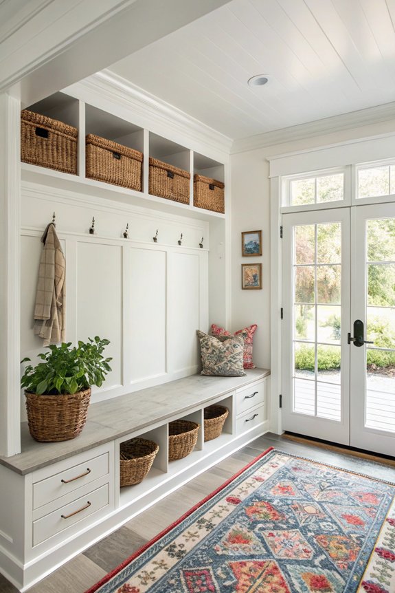 functional family mudroom design