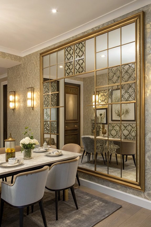 gallery style multi pane mirrors