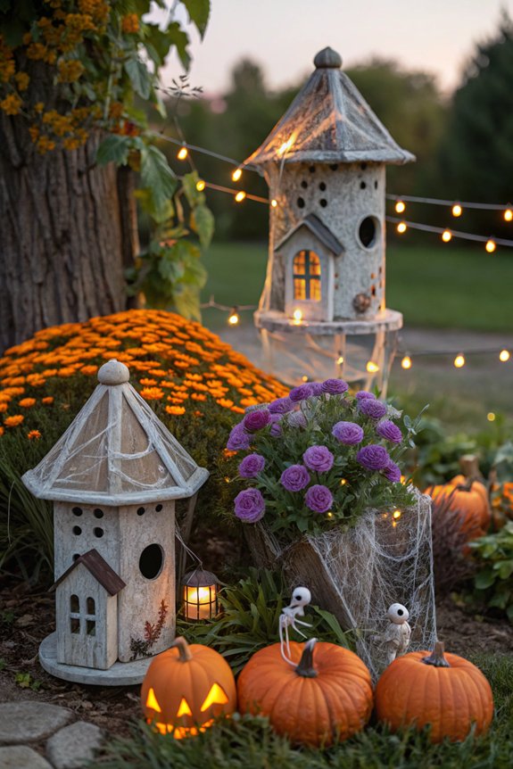 halloween themed bird feeders