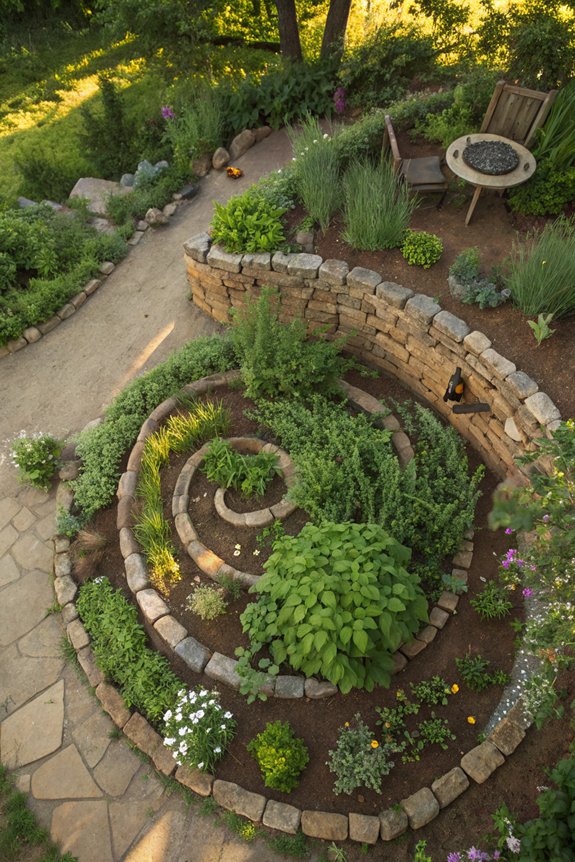 herb spiral for diverse flavors
