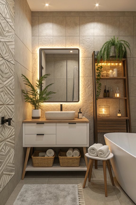 maximize small bathroom functionality