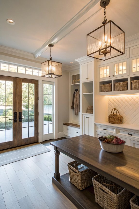 mudroom lighting solutions ideas