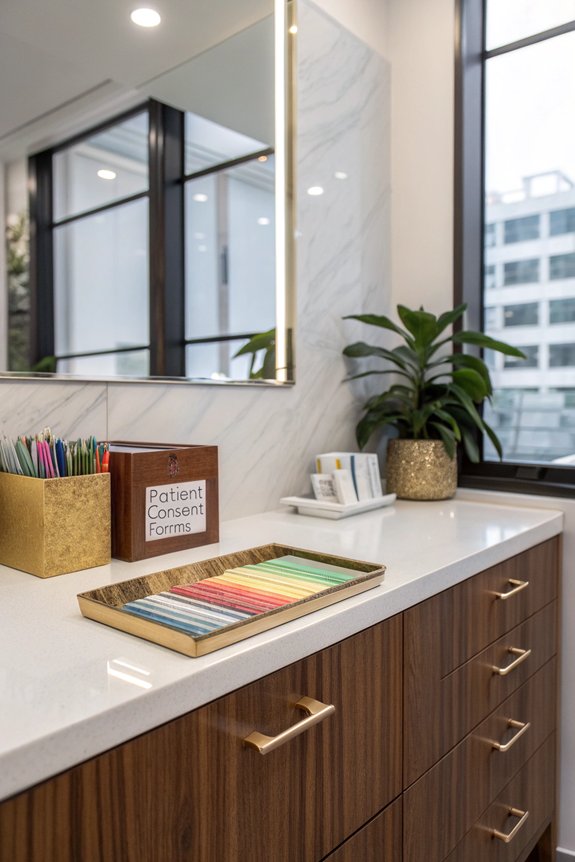 organize patient consent forms