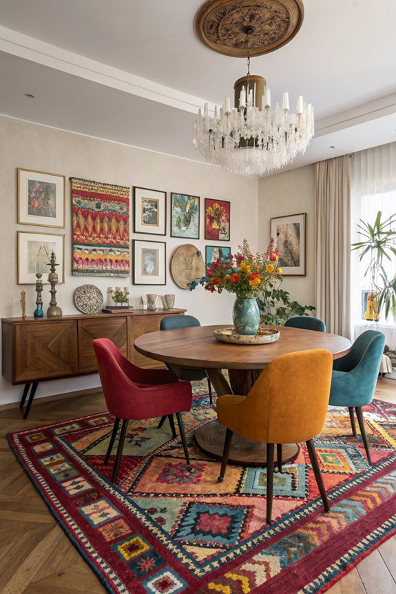 rugs enhance dining ambiance