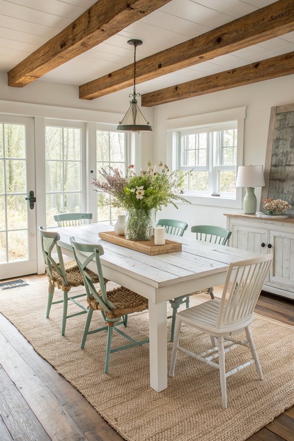 rustic farmhouse dining tables