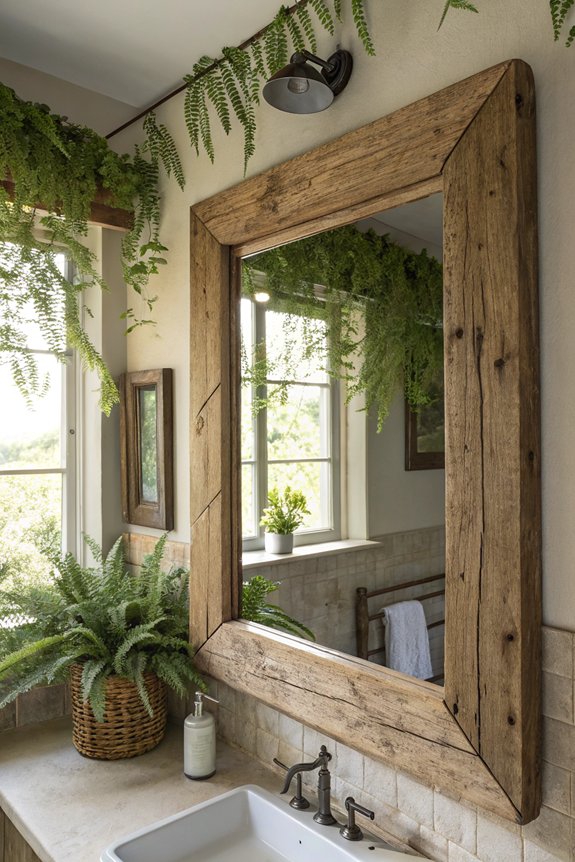 rustic wood frame serenity