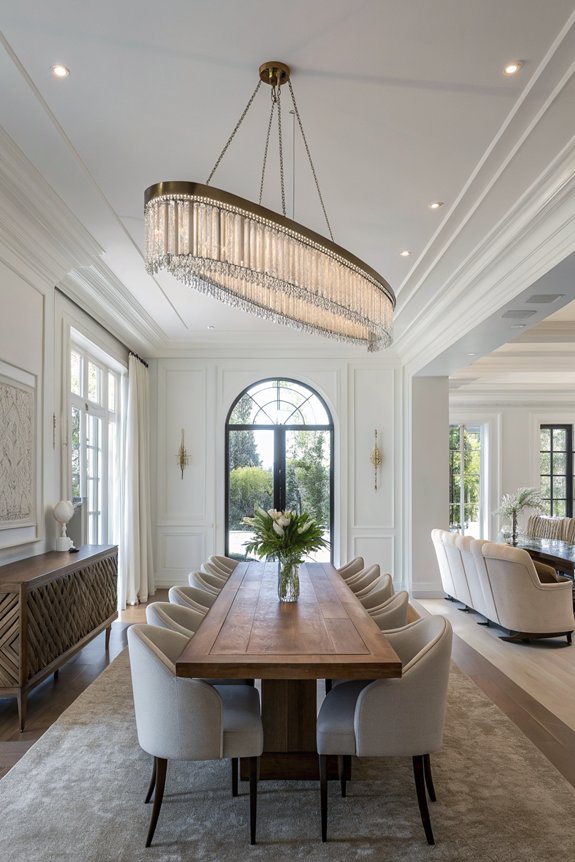 sleek modern minimalist chandeliers