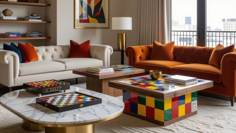 stylish living room game tables