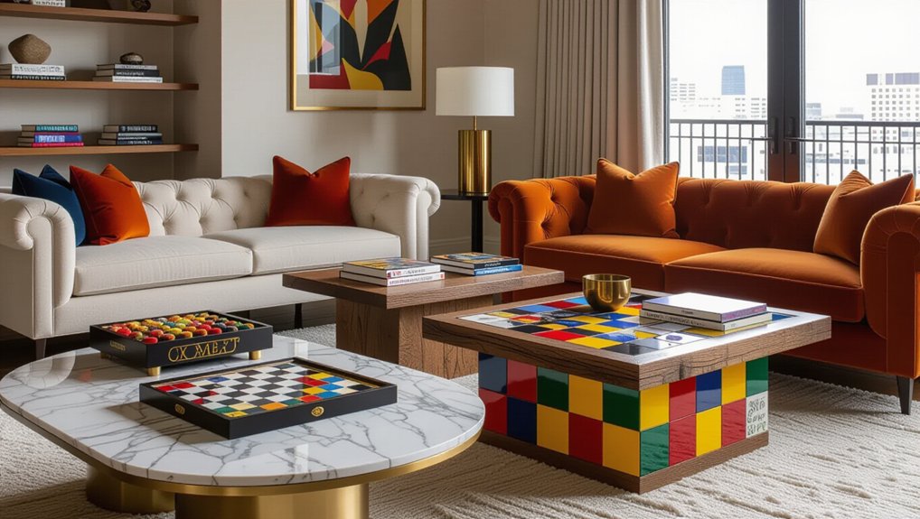 stylish living room game tables