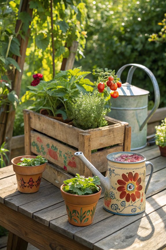 upcycled planters for gardening