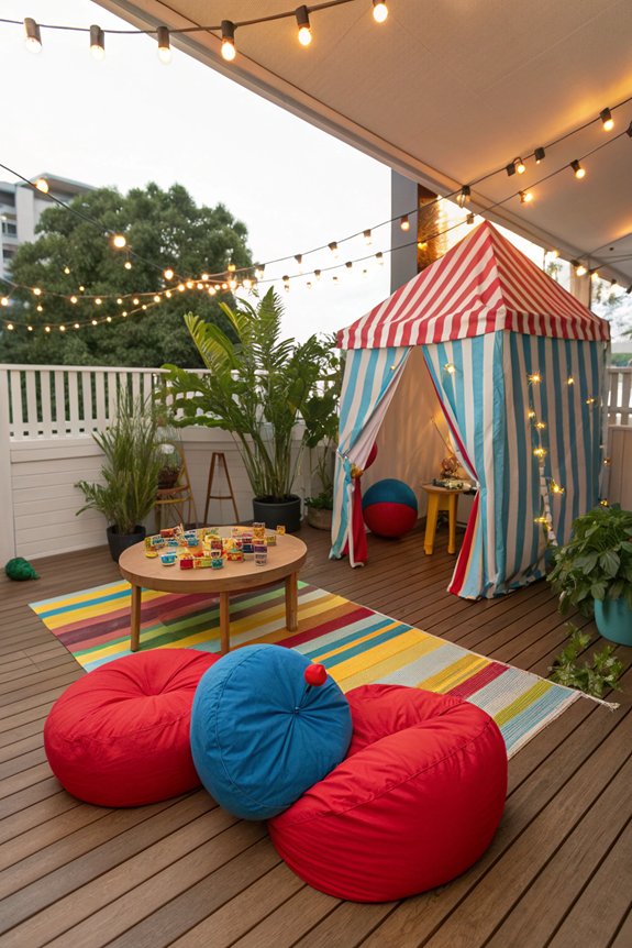 vibrant outdoor kids playzone