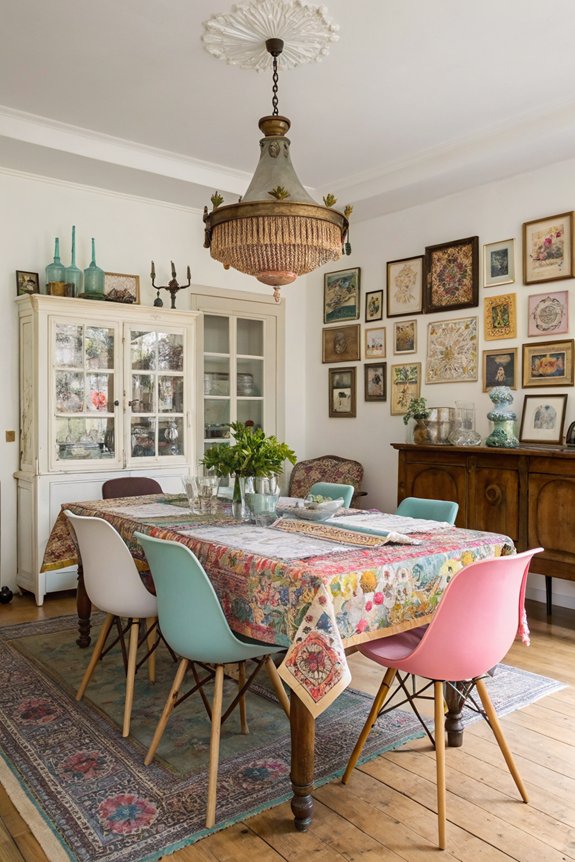 vintage charm in dining
