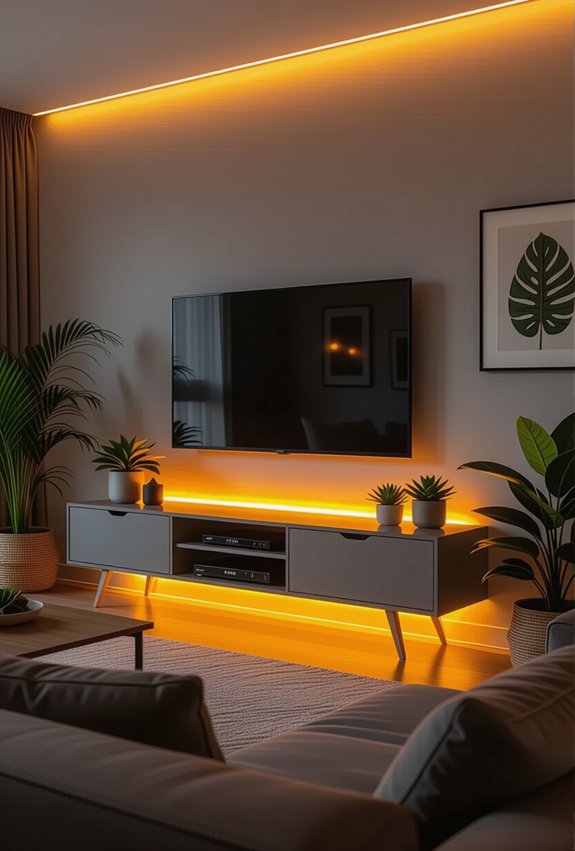 ambiance enhancing led tv units